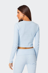 Coffee Break Ribbed Top