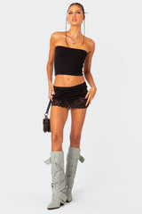 Kaylie Sheer Lace Mini Skirt