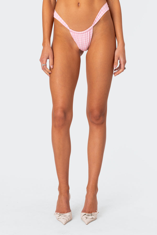 Gingham Bikini Bottom view 2