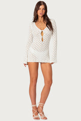 Brie Cut Out Crochet Mini Dress
