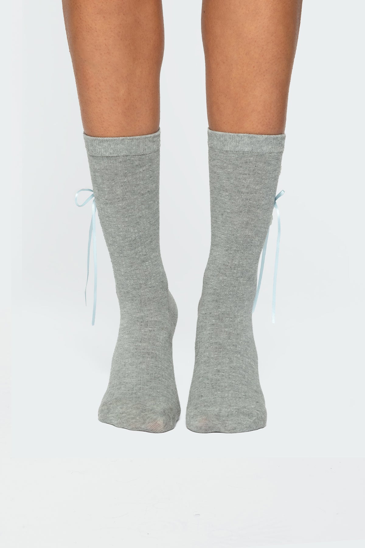 Ribbon & Flower Button Socks