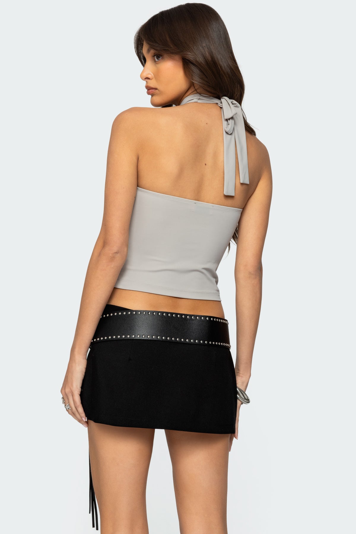 Alizee Belt Detail Halter Top