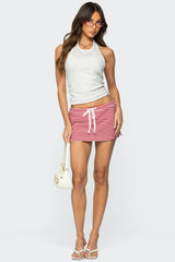 Psalm Striped Mini Skort
