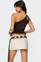 Lina One Shoulder Cut Out Top