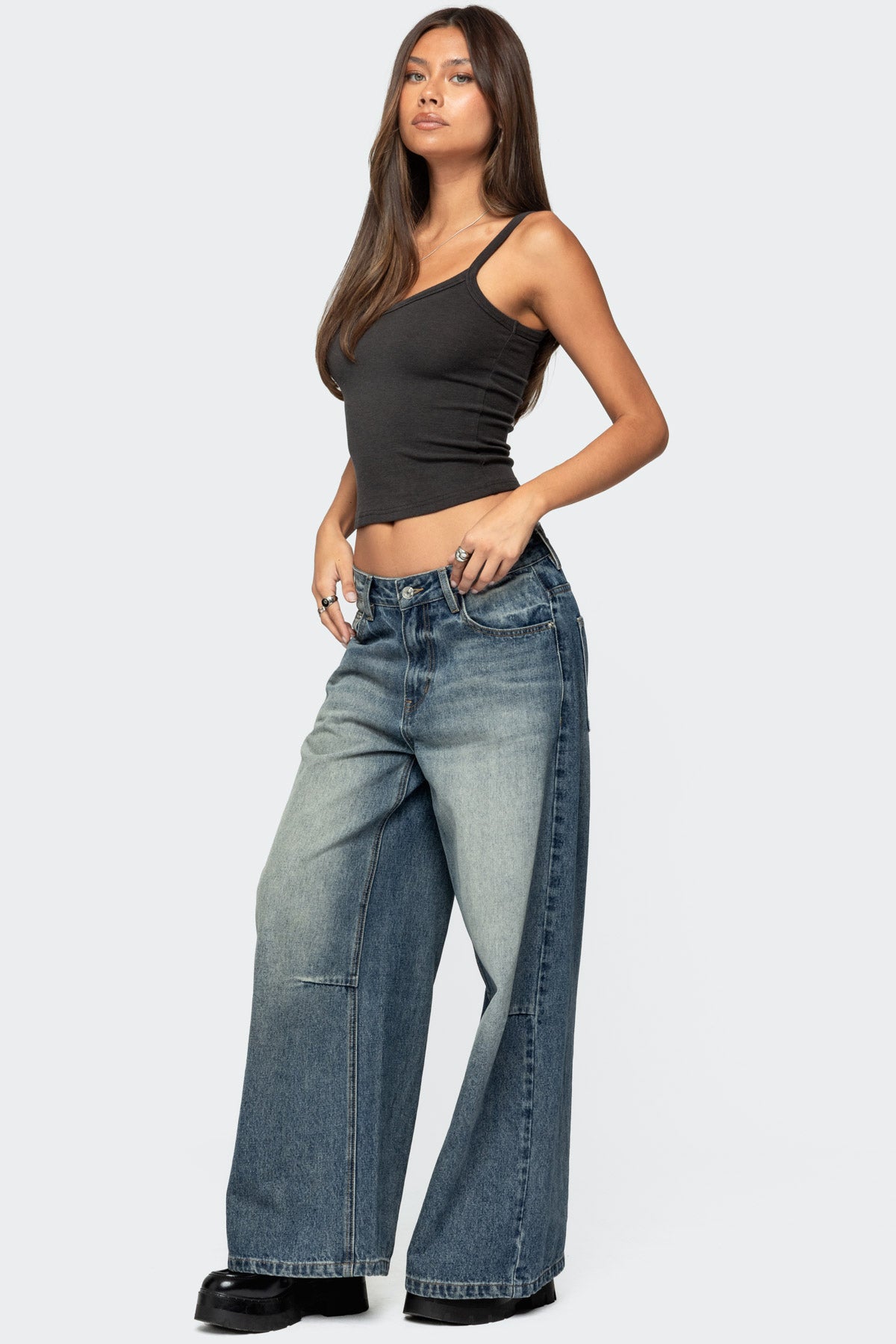 Aspyn V Neck Ribbed Tank Top