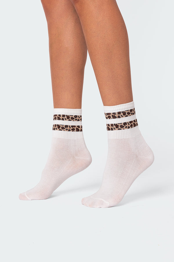 Cheetah Stripe Socks view 1