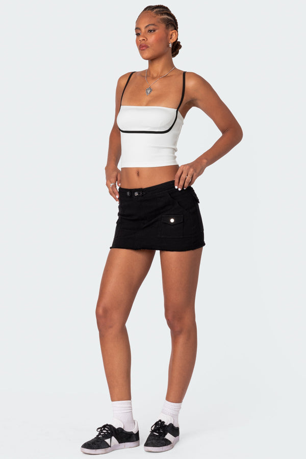 Yang Contrast Strap Tank Top view 2