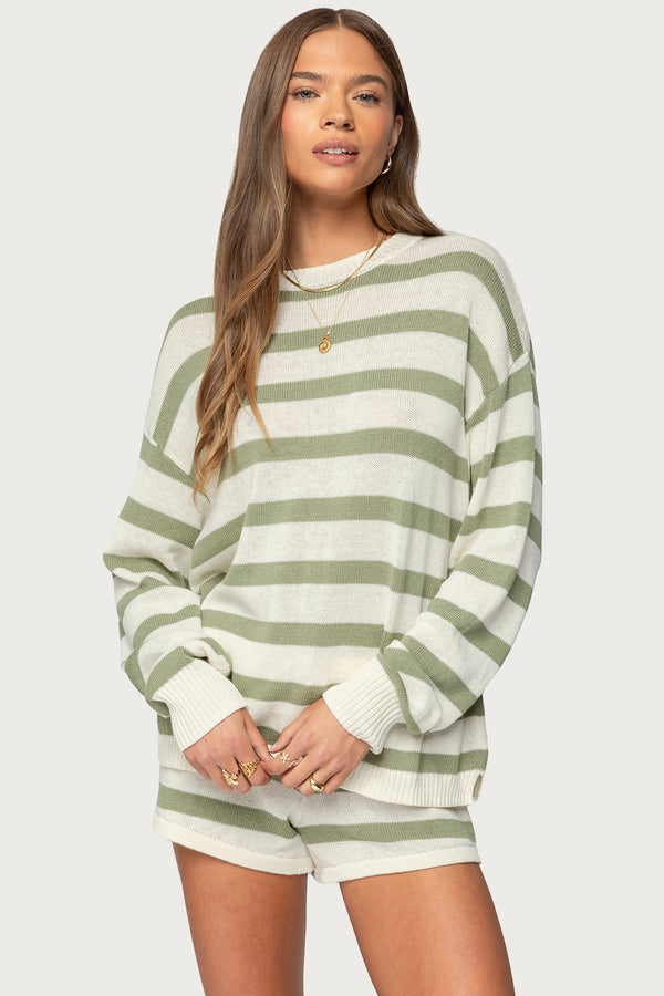 Amaris Oversized Striped Sweater view 1