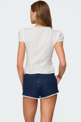 Antonella Cotton Button Up Top