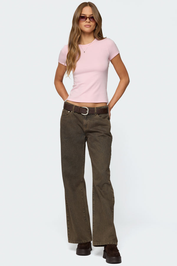 Daphney Ribbed T Shirt view 2