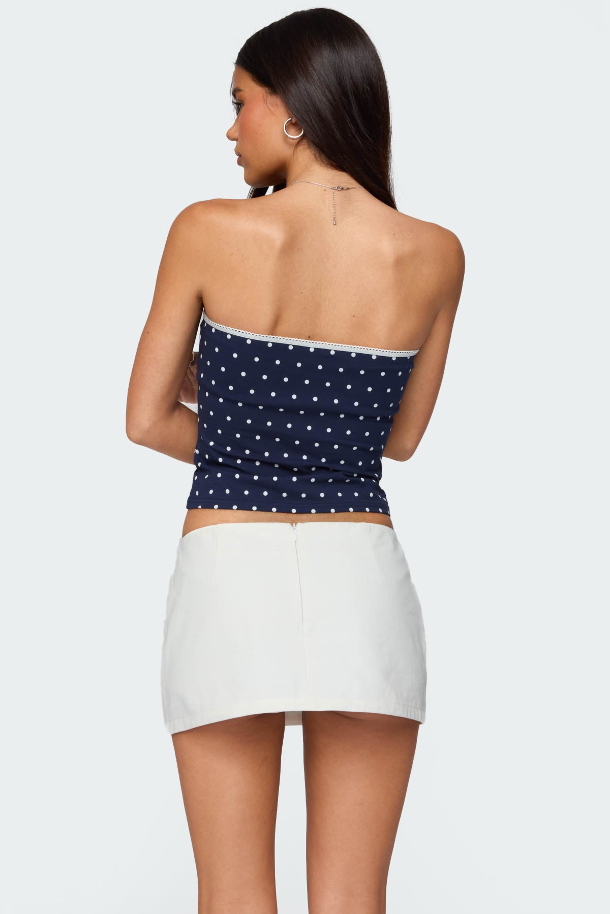 Built In Bra Polka Dot Top