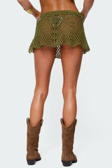 Mabelle Crochet Mini Skirt