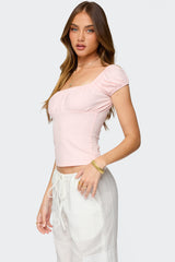 Oleana Gathered Bust Top