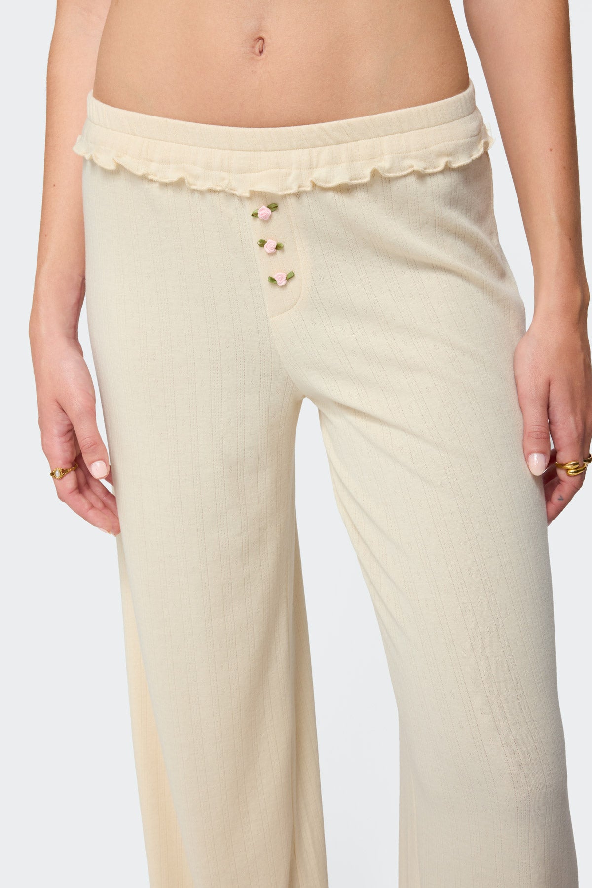 Posy Ruffle Pointelle Pants