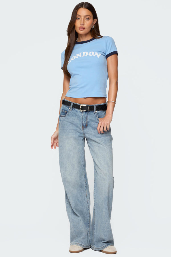 Ery Low Rise Baggy Jeans view 1
