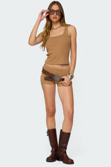 Hasel Grommet Ribbed Tank Top