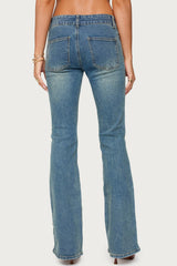 Mattea Low Rise Flared Jeans