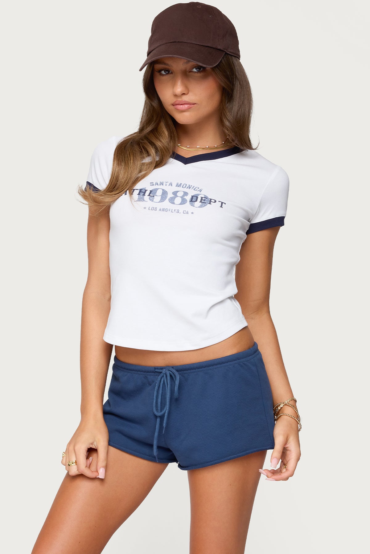 Santa Monica V Neck T Shirt