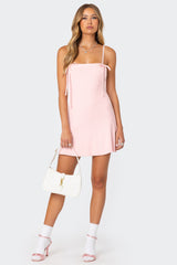 Fridah Ribbed Knit Mini Dress