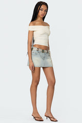 Crisscross Off Shoulder Top