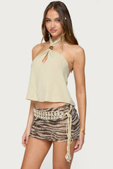 Ariya Keyhole Halter Top