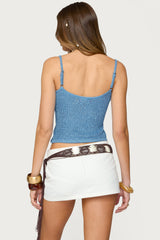 Saul Stripey Sequin Knit Top