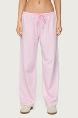 Petite Olivia Striped Loose Fit Pants