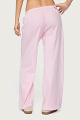 Petite Olivia Striped Loose Fit Pants