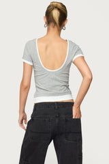 Julietta Contrast Layered T Shirt