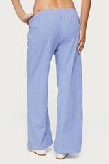Petite Olivia Striped Loose Fit Pants