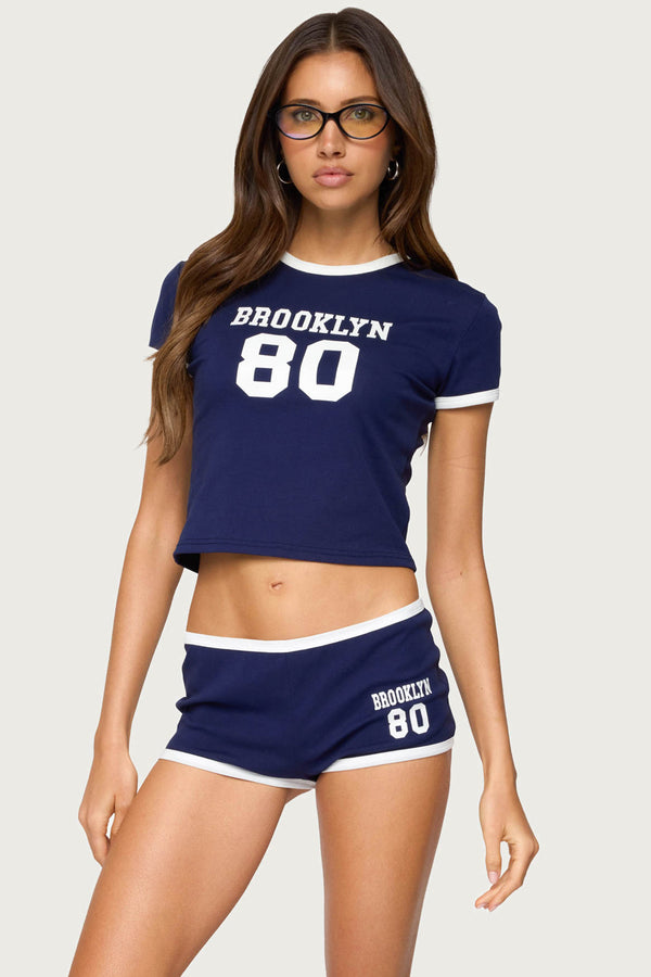 Brooklyn Contrast T Shirt view 1