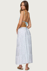 Charley Floral Tiered Maxi Skirt