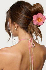 Hibiscus Flower Claw Clip