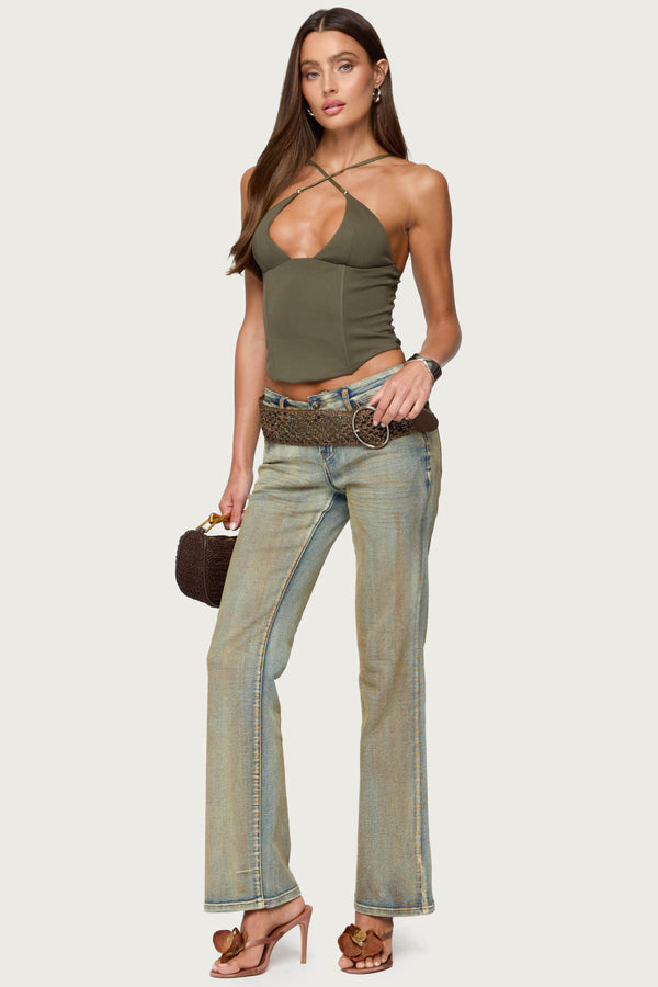 Lou Crossover Beaded Corset view 2