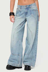 Dema Western Low Rise Baggy Jeans
