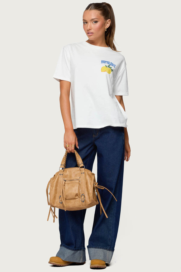 Let's Make Margs Oversized T Shirt view 2