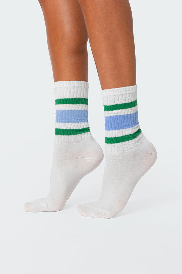 Triple Striped Socks view 1