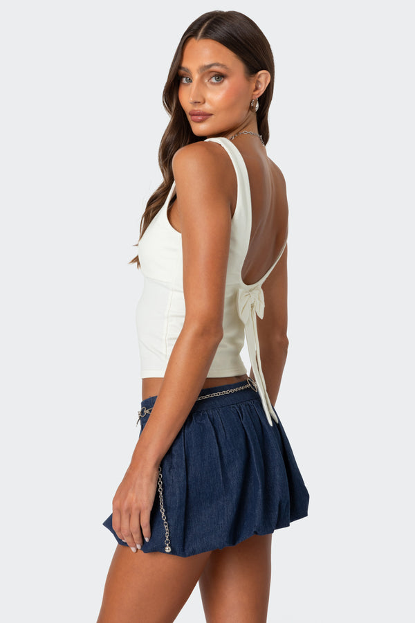Ronda Bow Back Tank Top view 1