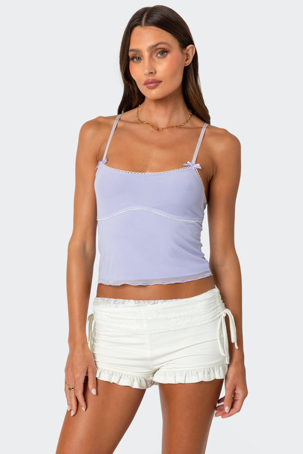 Bethany Mesh Tank Top view 1