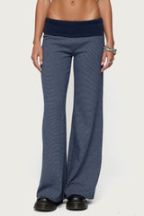 Amarna Striped Fold Over Pants