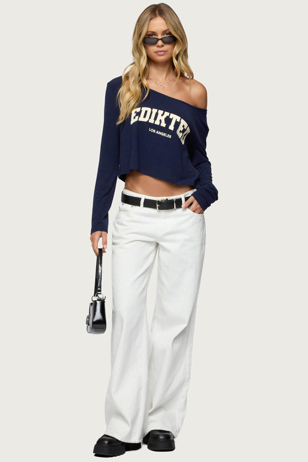 LA Babe Off Shoulder Top view 2