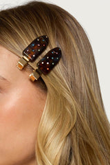 Rhinestone Creaseless Hair Clip Pack