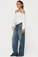 Nannie Off Shoulder Oversized Top