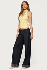 Two Piece Knit Halter Top