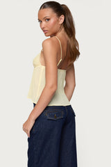 Rhian Lacey Pleated Babydoll Top
