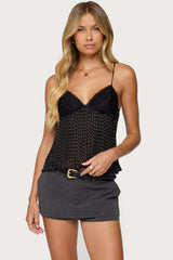 Rhian Lacey Pleated Babydoll Top
