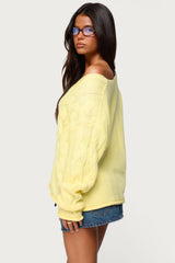 Inga Oversized Cable Knit Sweater
