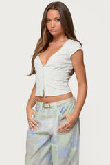 Alza Button Up Top