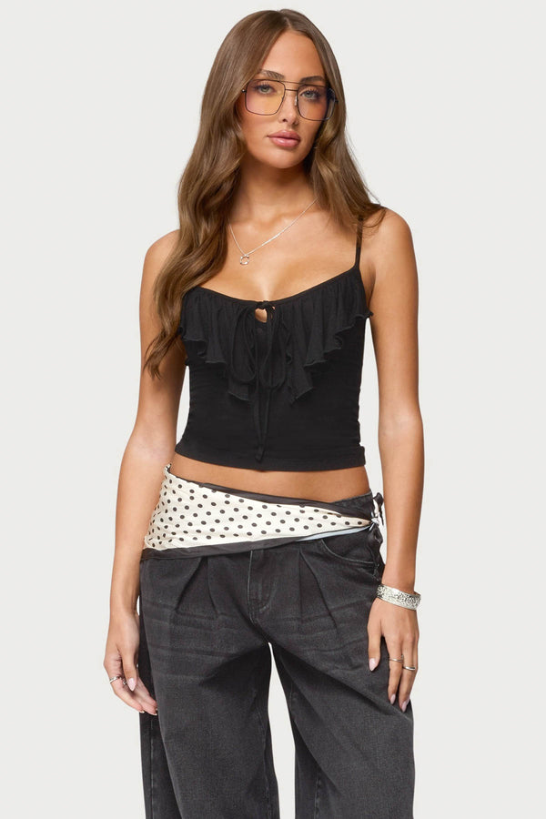 Jezebel Ruffle Tank Top view 1