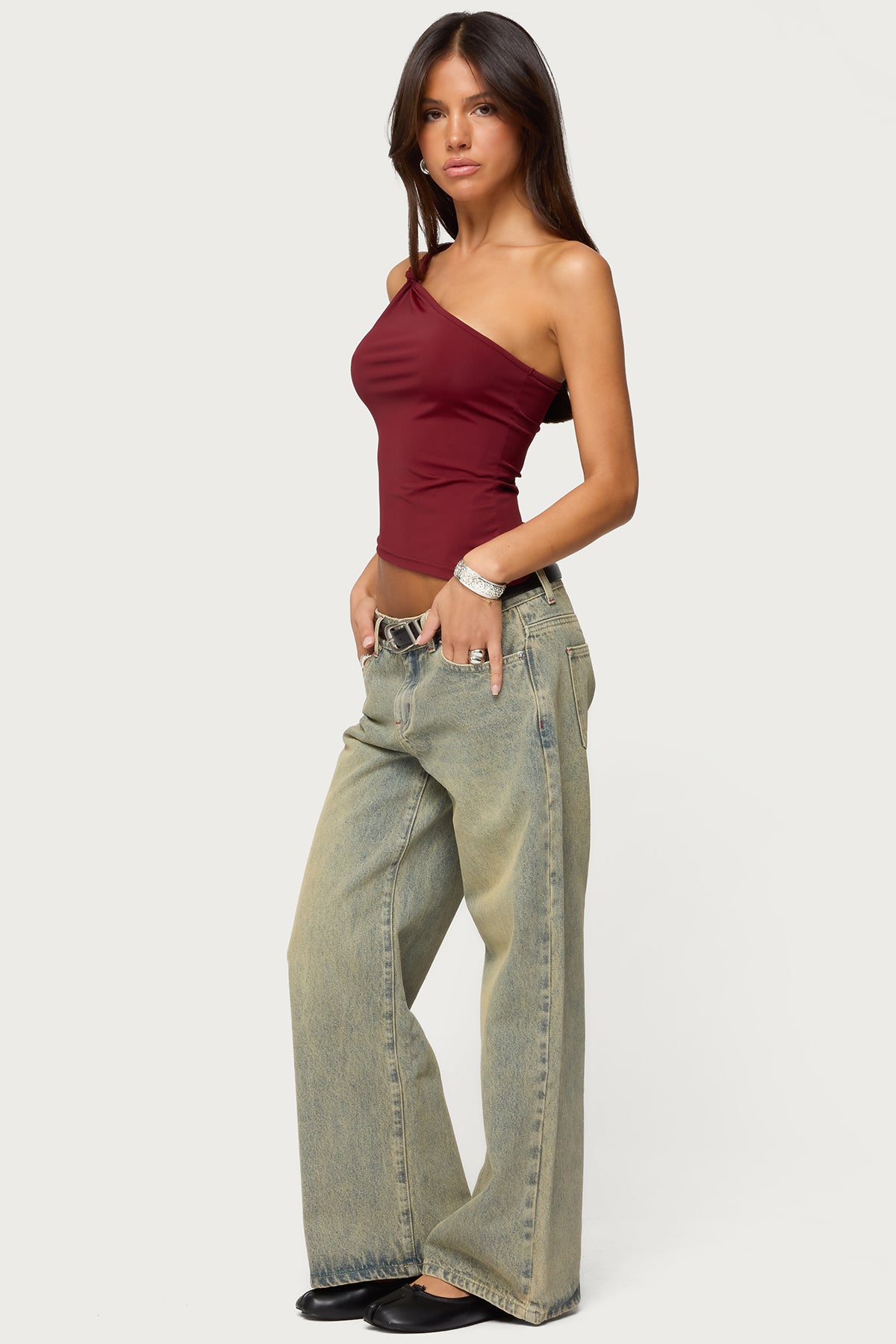 Petite Ace Low Rise Baggy Jeans